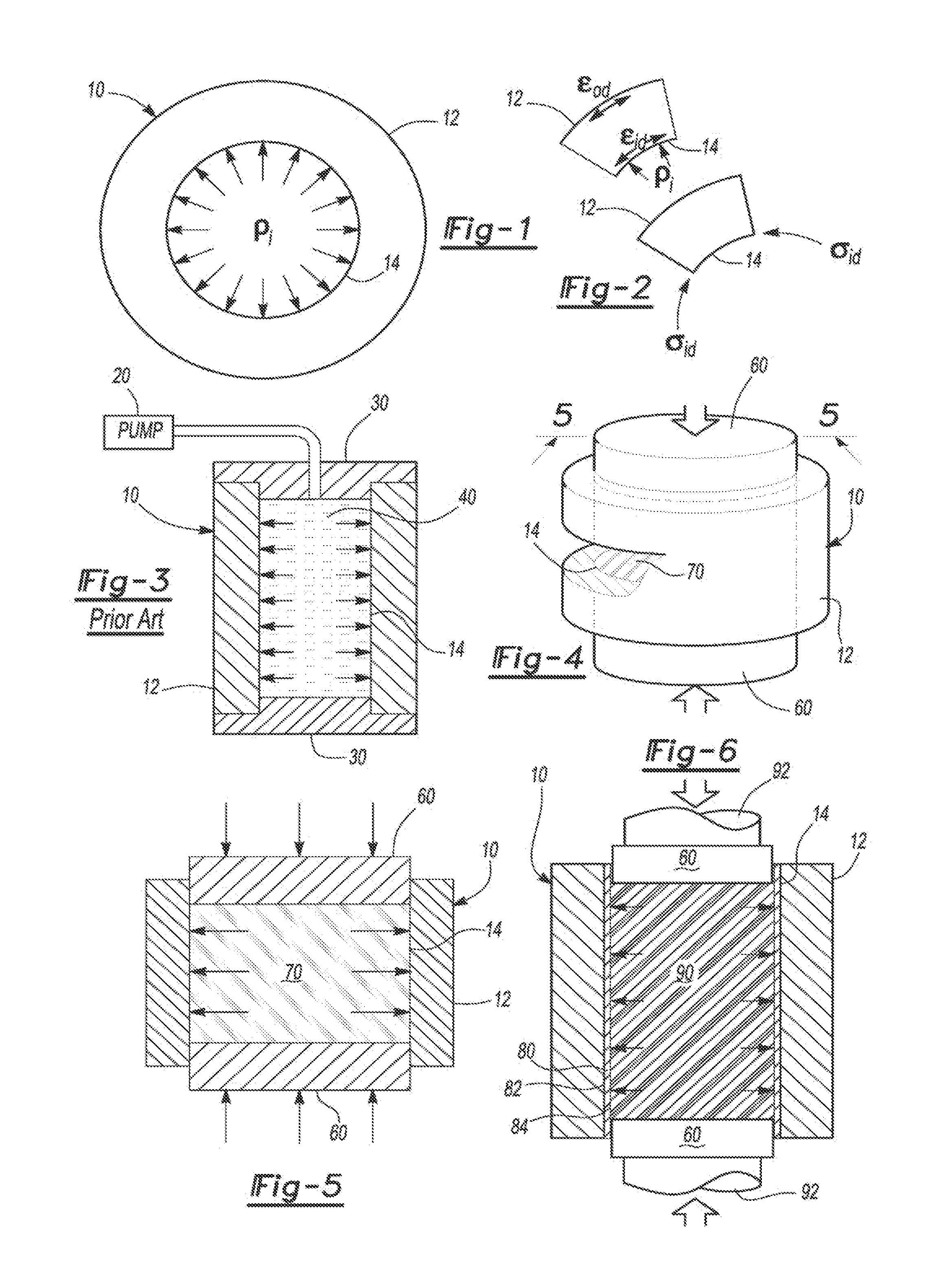 Compressed Elastomer Process for Autofrettage and Lining Tubes