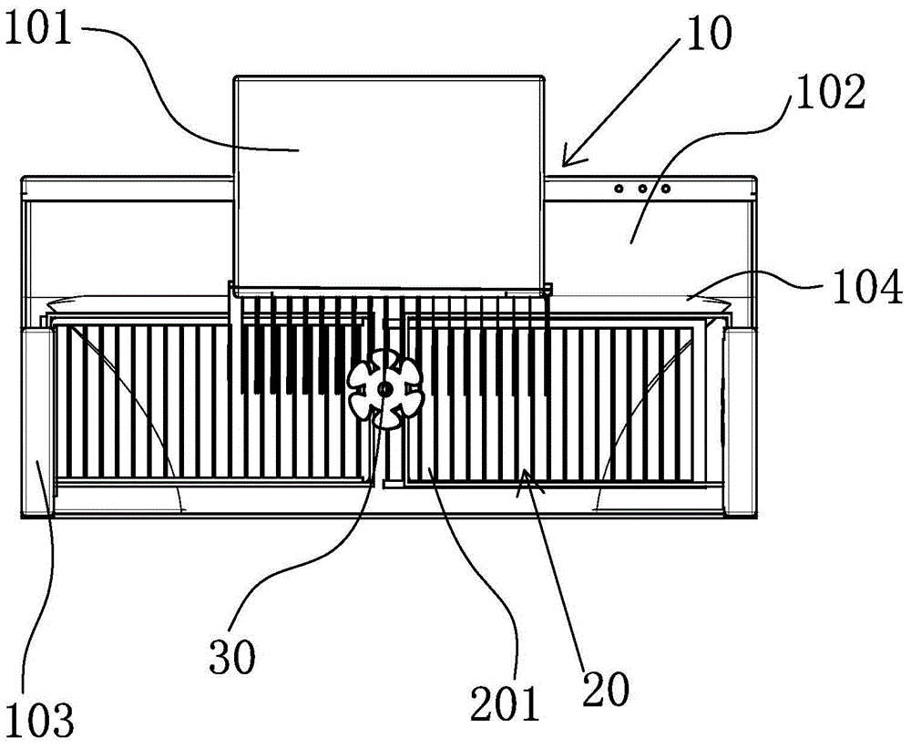 Top surrounding type extractor hood