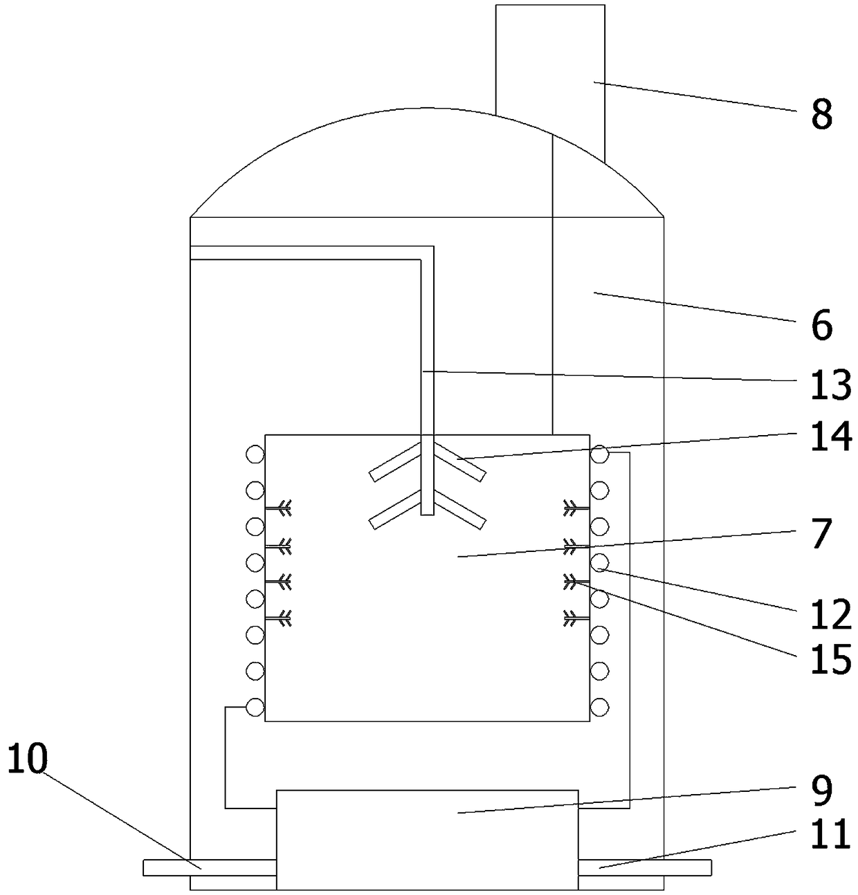 High-magnetic performance NdFeB magnet capable of cyclically utilizing waste material and fabrication method of NdFeB magnet