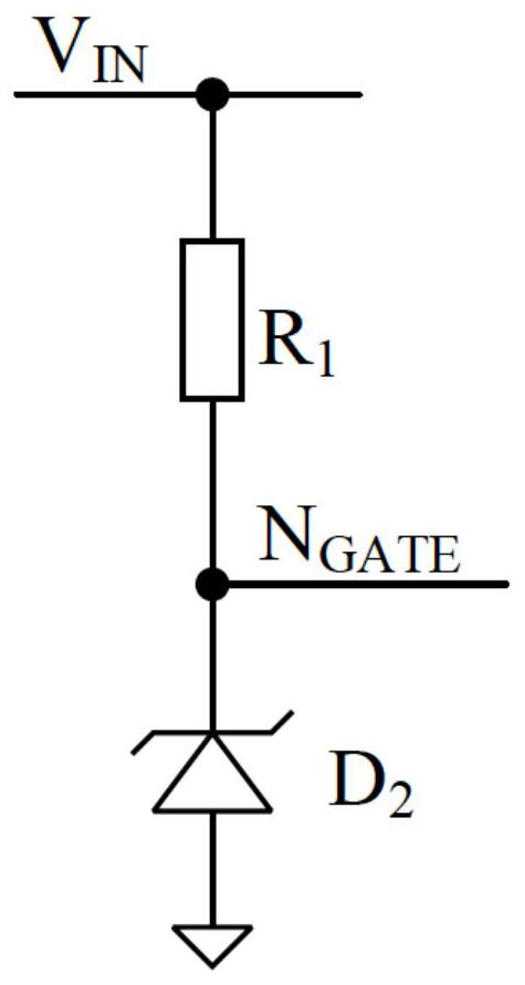 Asynchronous step-down dcdc chip and bootstrap circuit based on asynchronous step-down dcdc chip