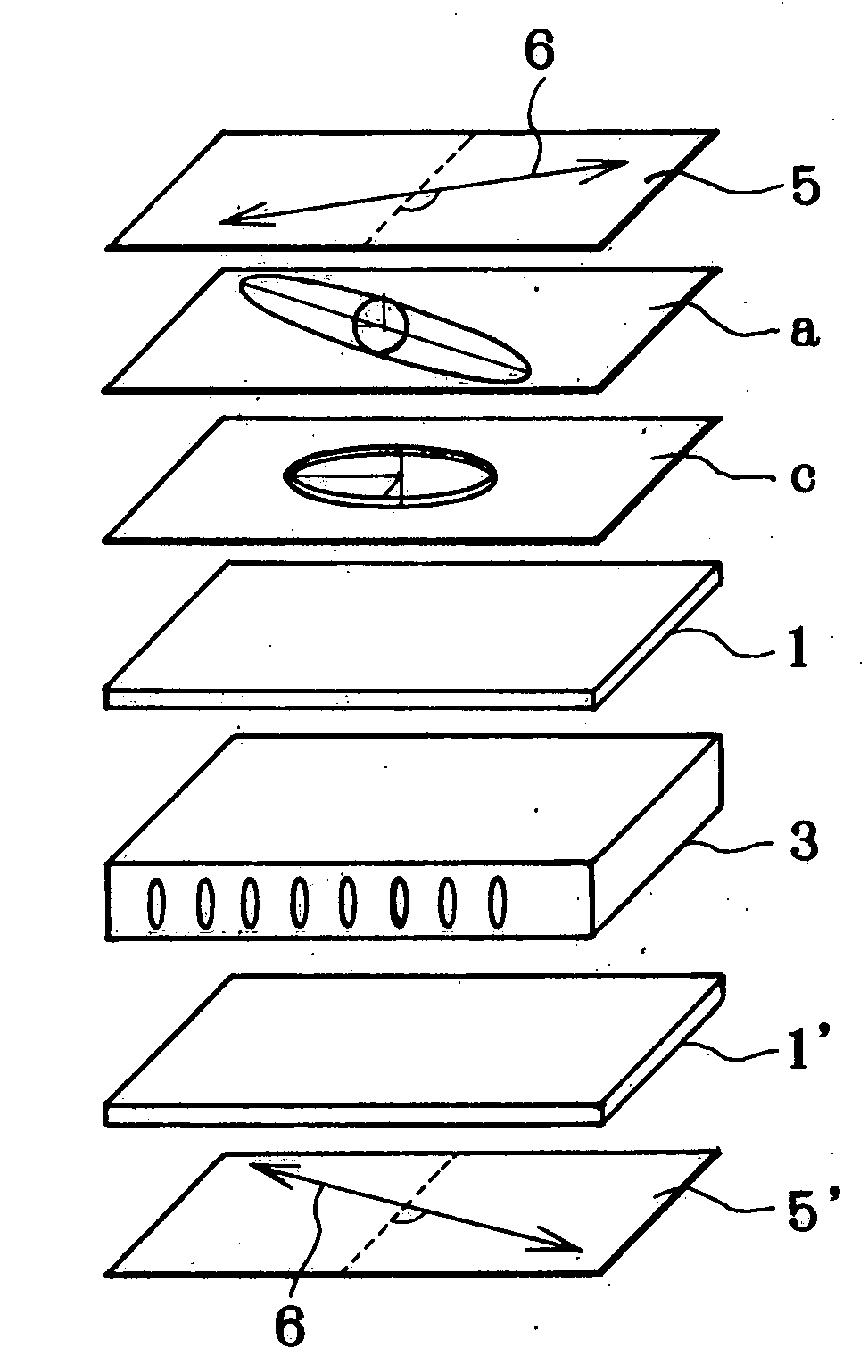 Laminated retardation layer, its fabrication process, and liquid crystal display incorporating the same