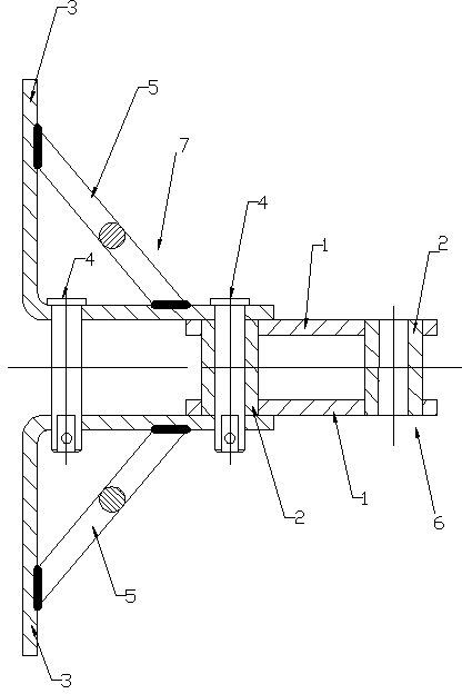 Grain conveying chain structure