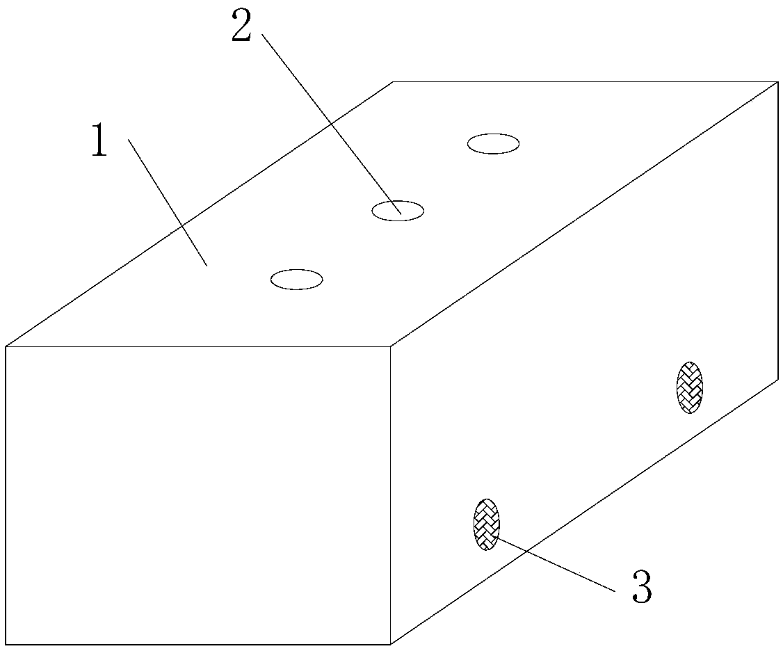 Concrete crack making method