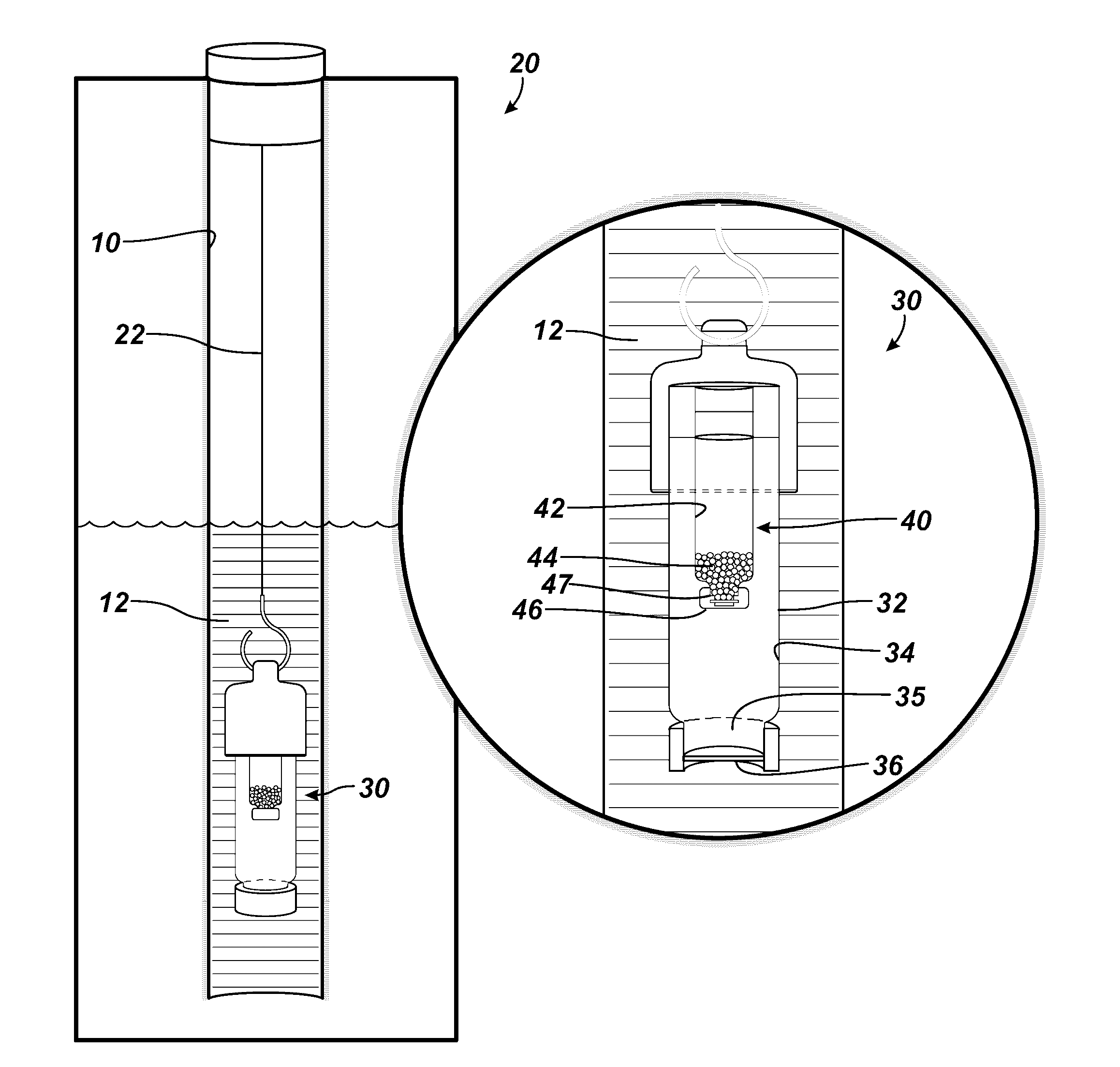 Long-Exposure, Time-Integrated Sampler for Groundwater or the Like