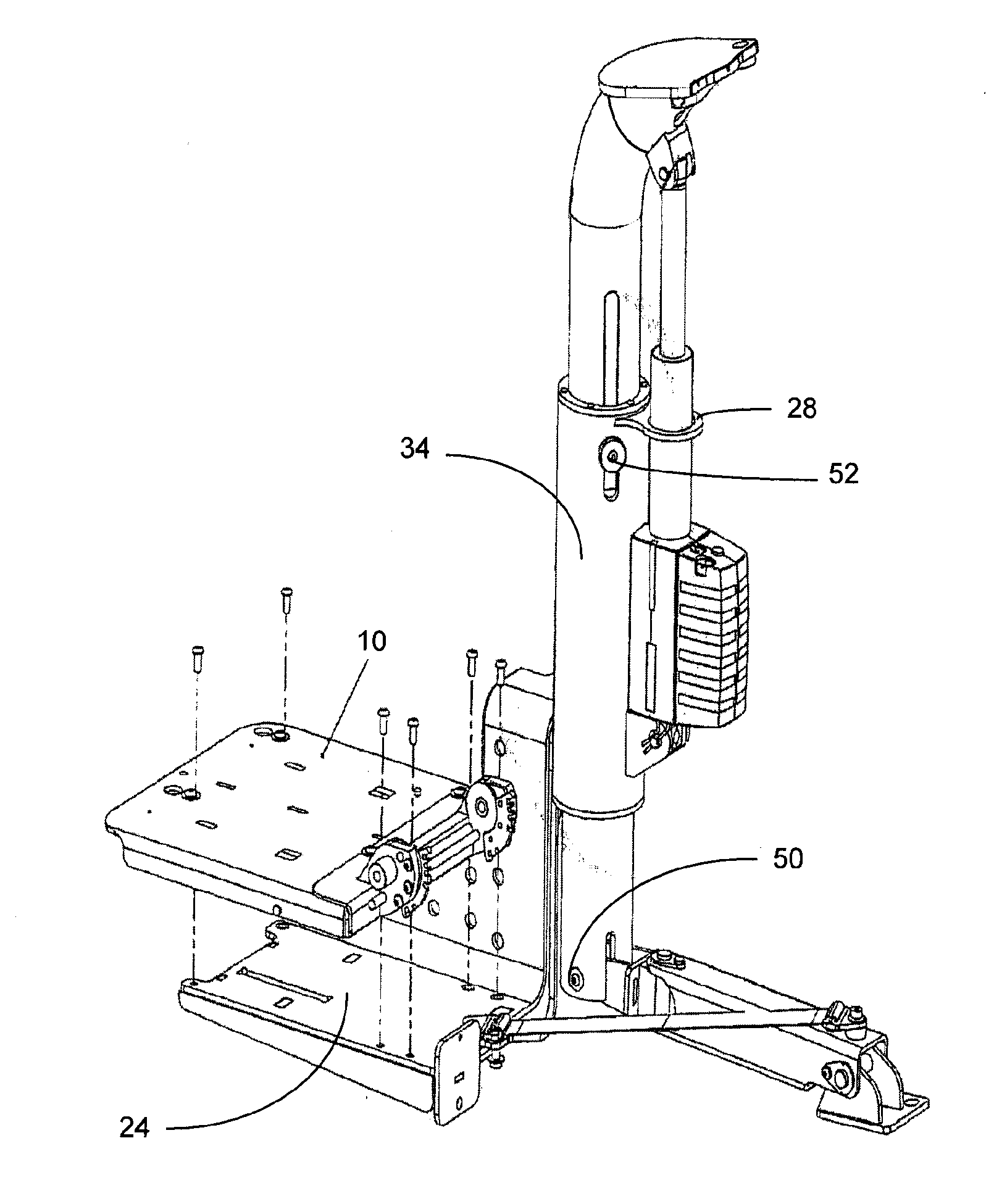 Blast attenuation seat