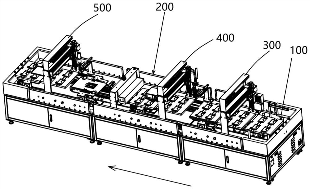 Dispensing line for display screen