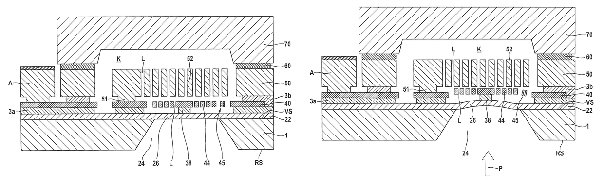 Micromechanical pressure sensor device and corresponding manufacturing method