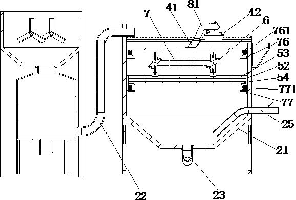 Environment-friendly corrugated carton sewage treatment device