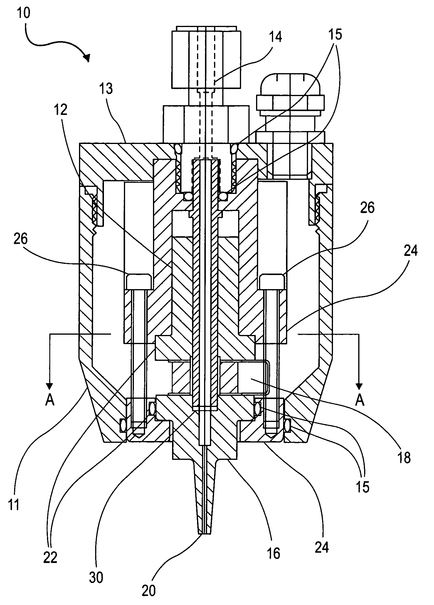 Ultrasonic atomizing nozzle and method