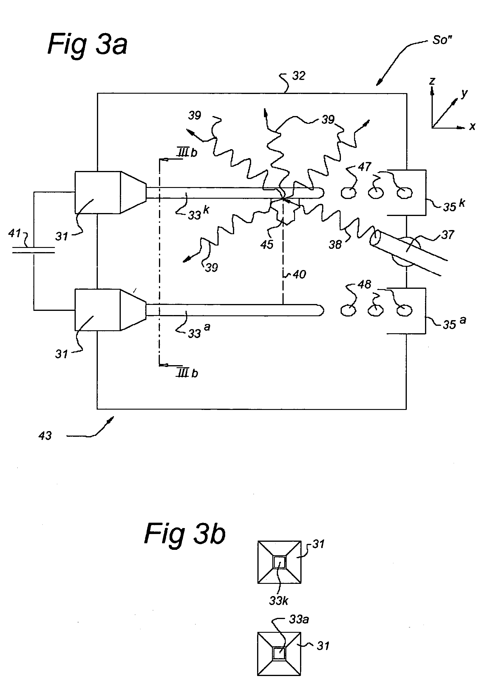 Radiation generating device, lithographic apparatus, device manufacturing method and device manufactured thereby