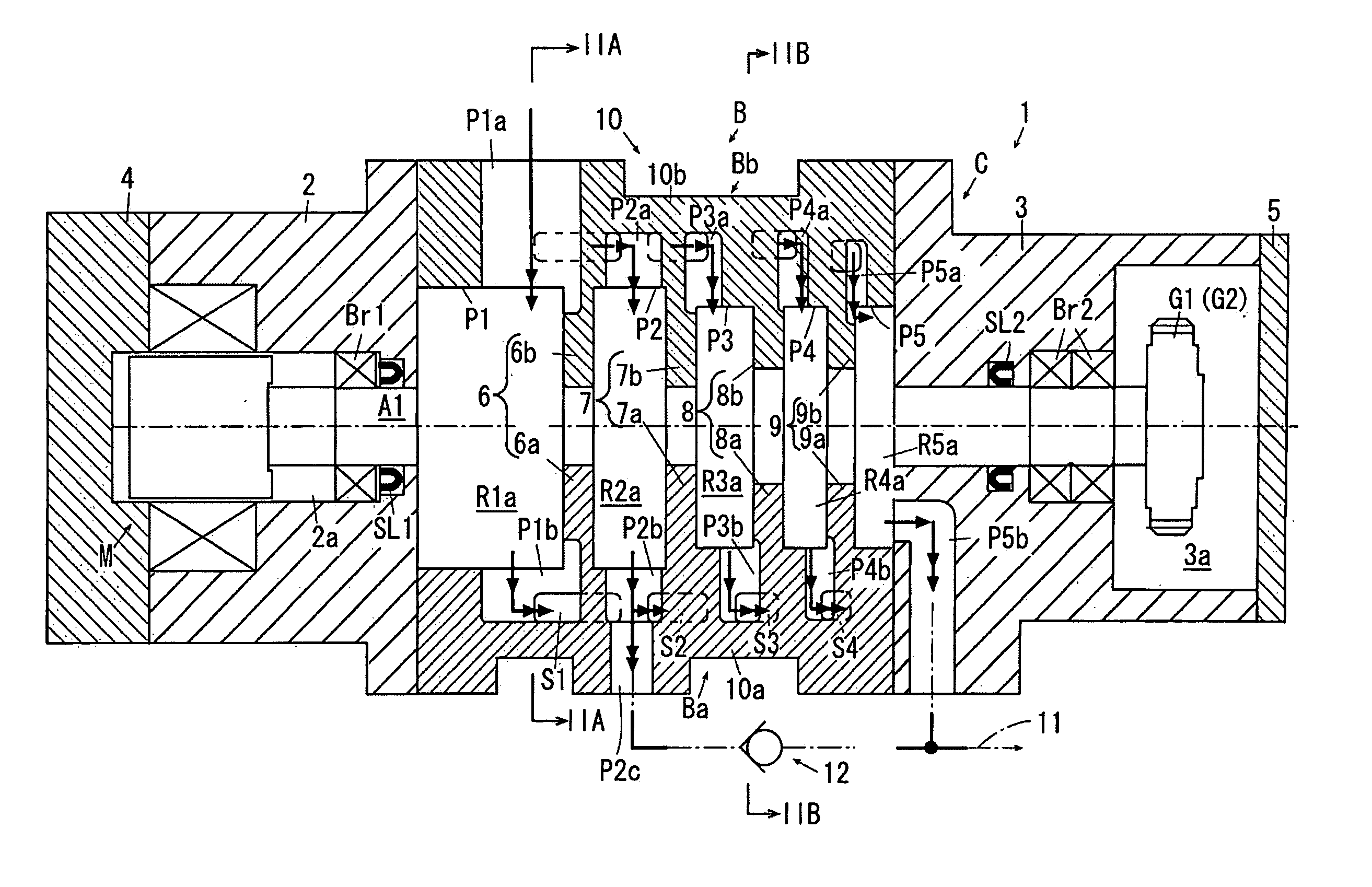 Multistage root type pump