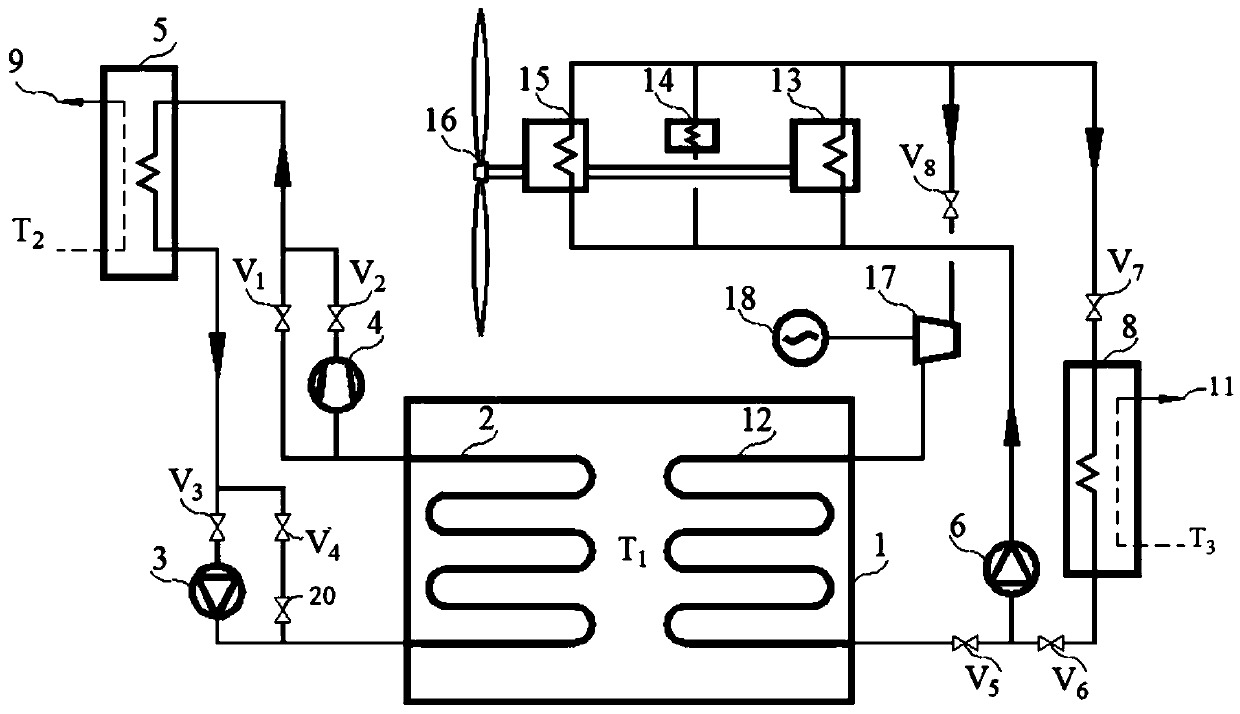 Seasonal cold-accumulation all-year cooling system and operating method thereof