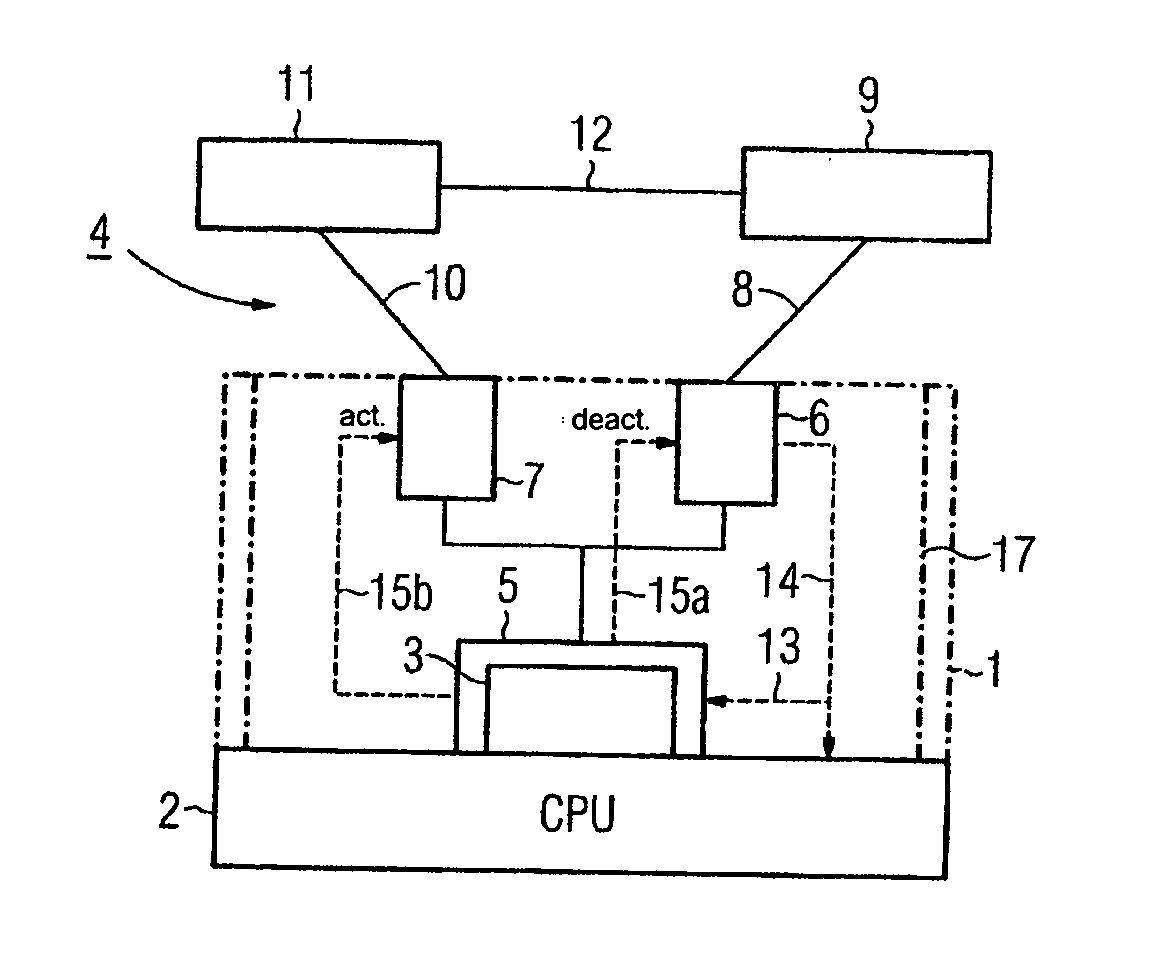 Method and device for medium-redundant operation of a terminal in a network