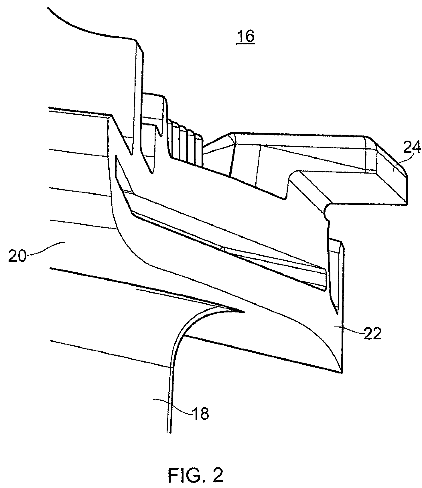 Assembly for a turbomachine