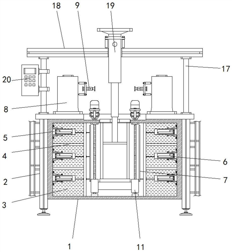 Intelligent cooling device for metal casting