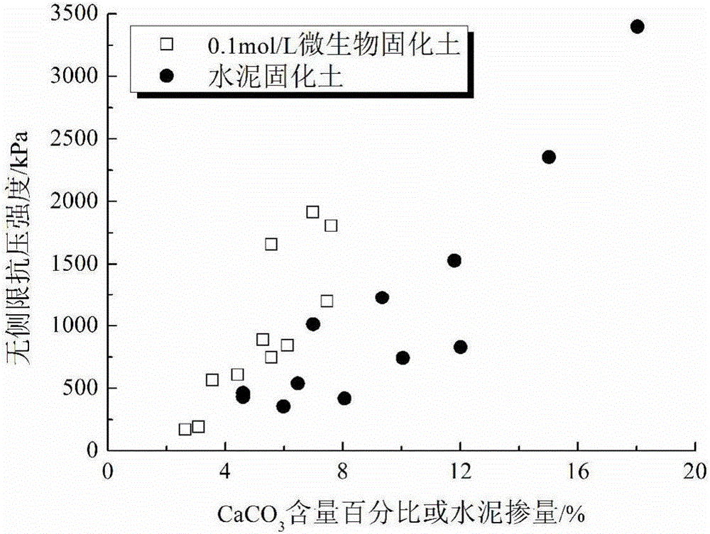 Sandy soil microbe solidification method and apparatus