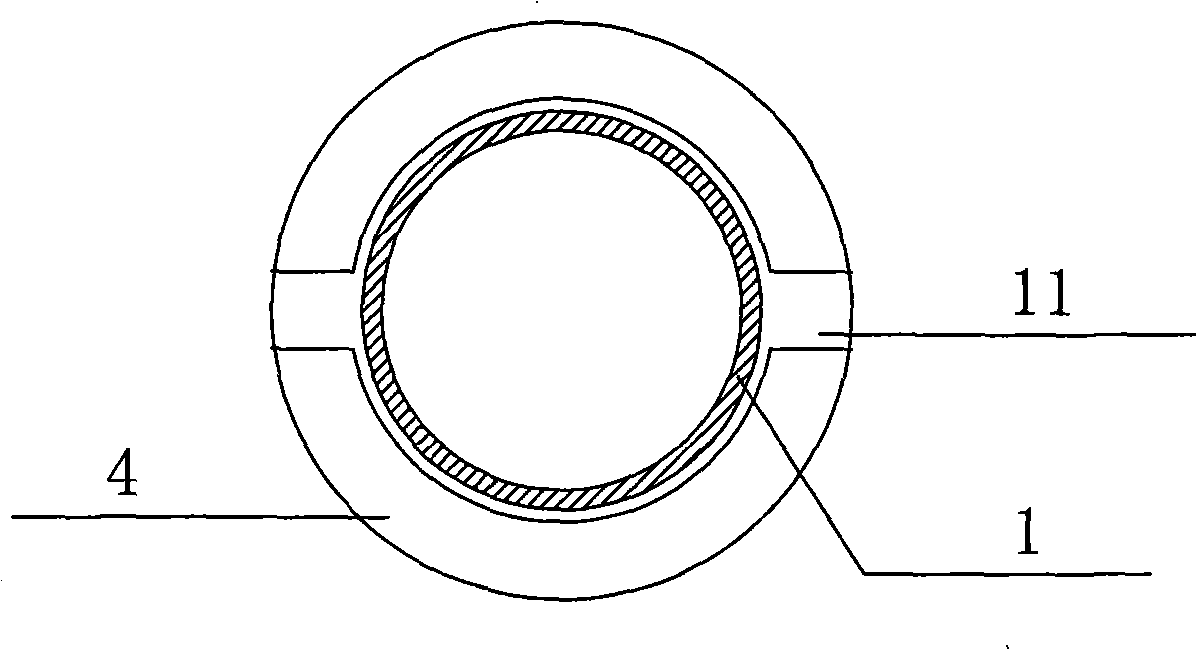 Reinforced grouting sleeve dissipative element