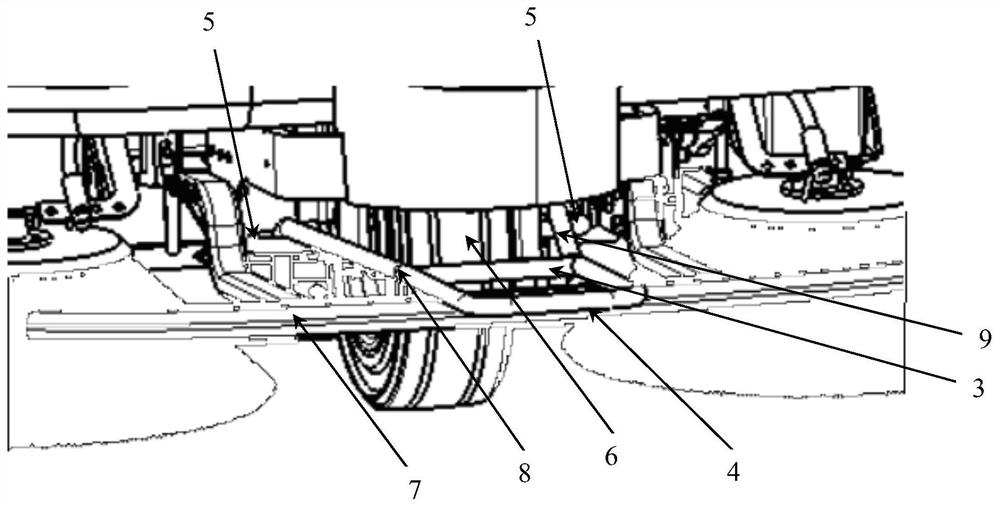 Rescue steering structure of automatic driving rolling brush type sweeper