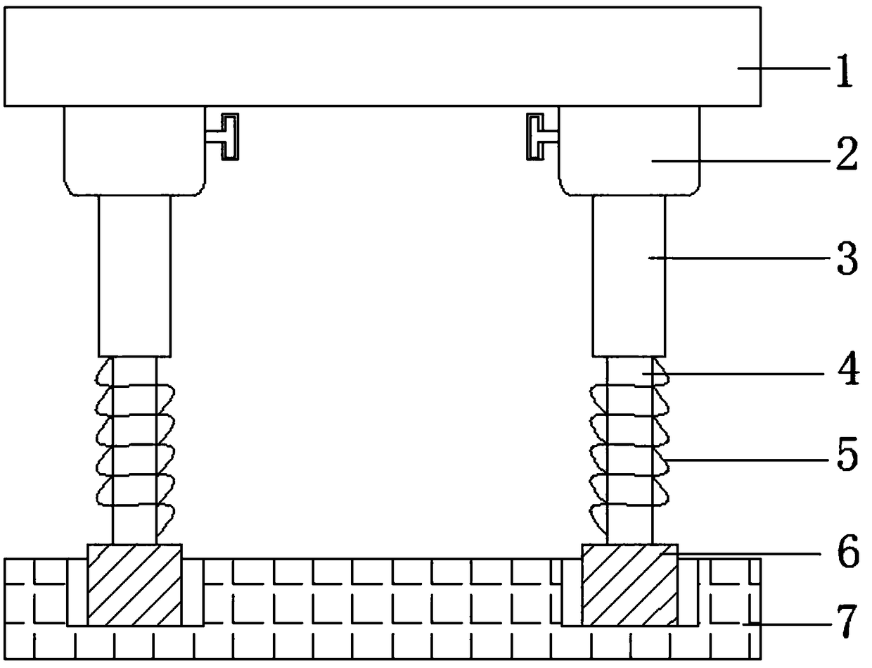 Mounting base for electromechanical engineering equipment and with efficient buffer function