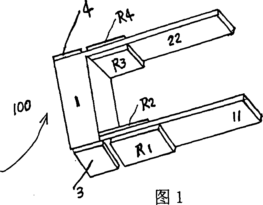 Method for measuring polymer-base foam material elastic modulus by displacement sensor