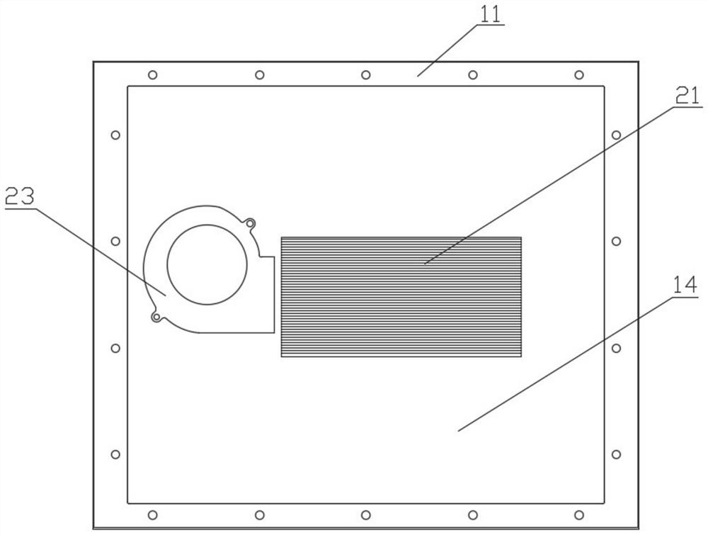 An air-cooled heat dissipation battery pack and a car