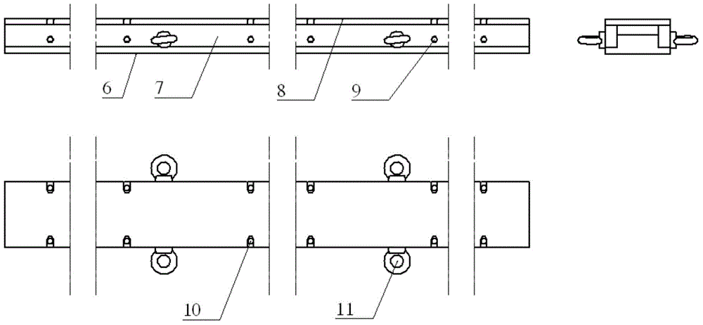 A method for forming a rectangular reinforced pipe fitting made of carbon fiber composite material