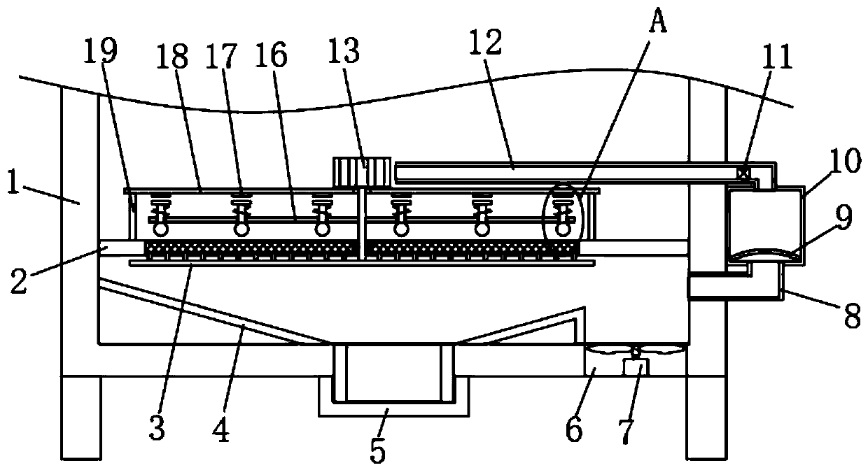 Air filtering dust prevention power distribution cabinet capable of achieving automatic cleaning