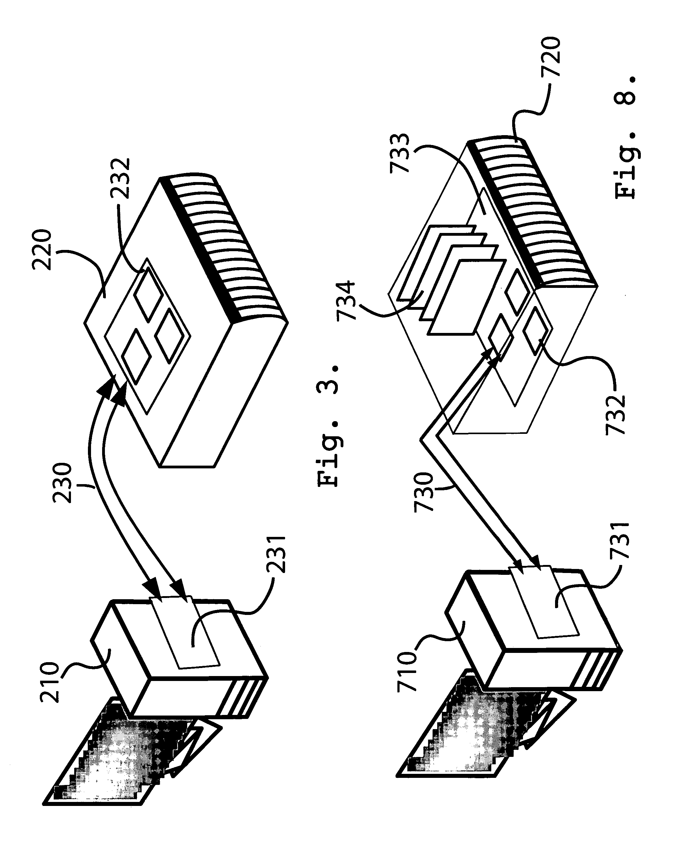 Large array of mass data storage devices connected to a computer by a serial link