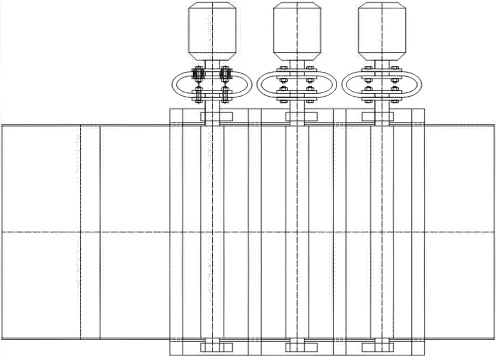 Three-machine-driving double-mass-body subresonance self-synchronizing probability constant thickness screen and parameter determining method