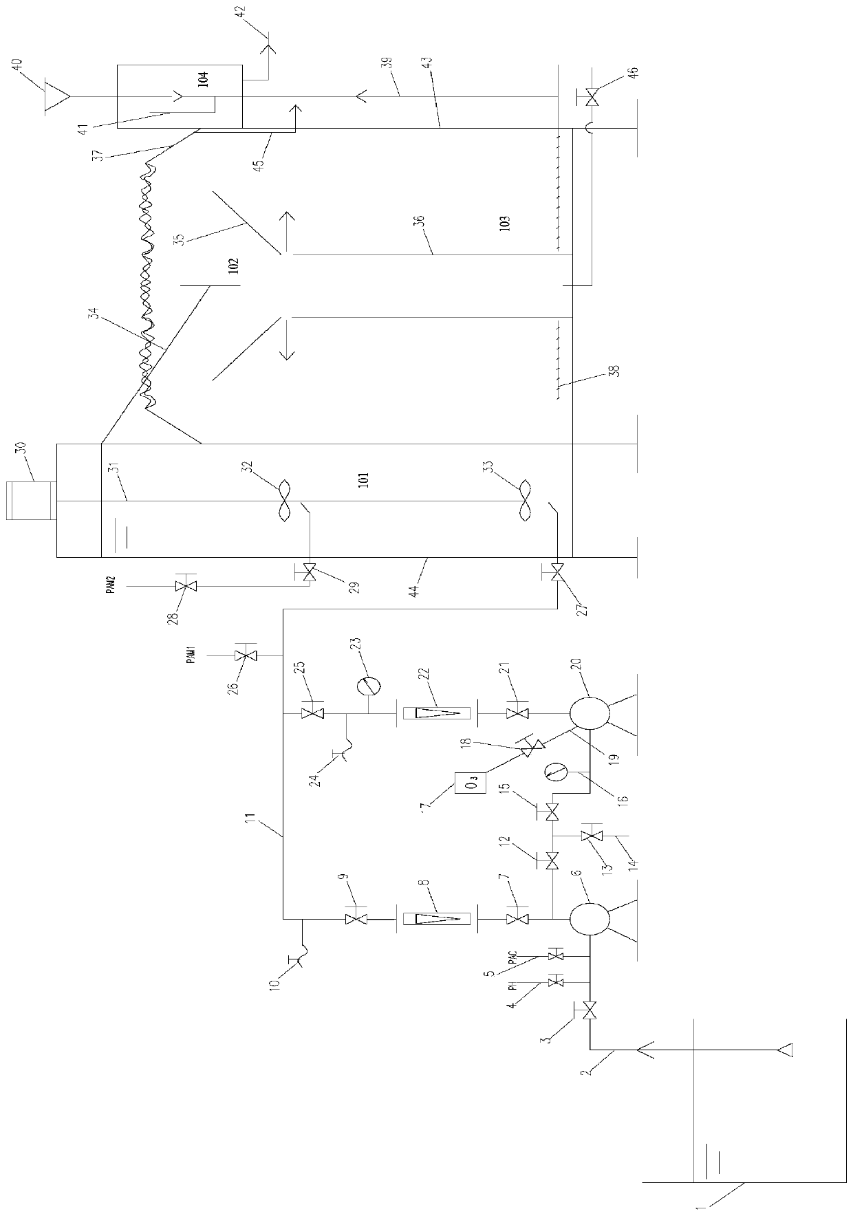 Coagulation-air flotation-agglomeration rapid separation system