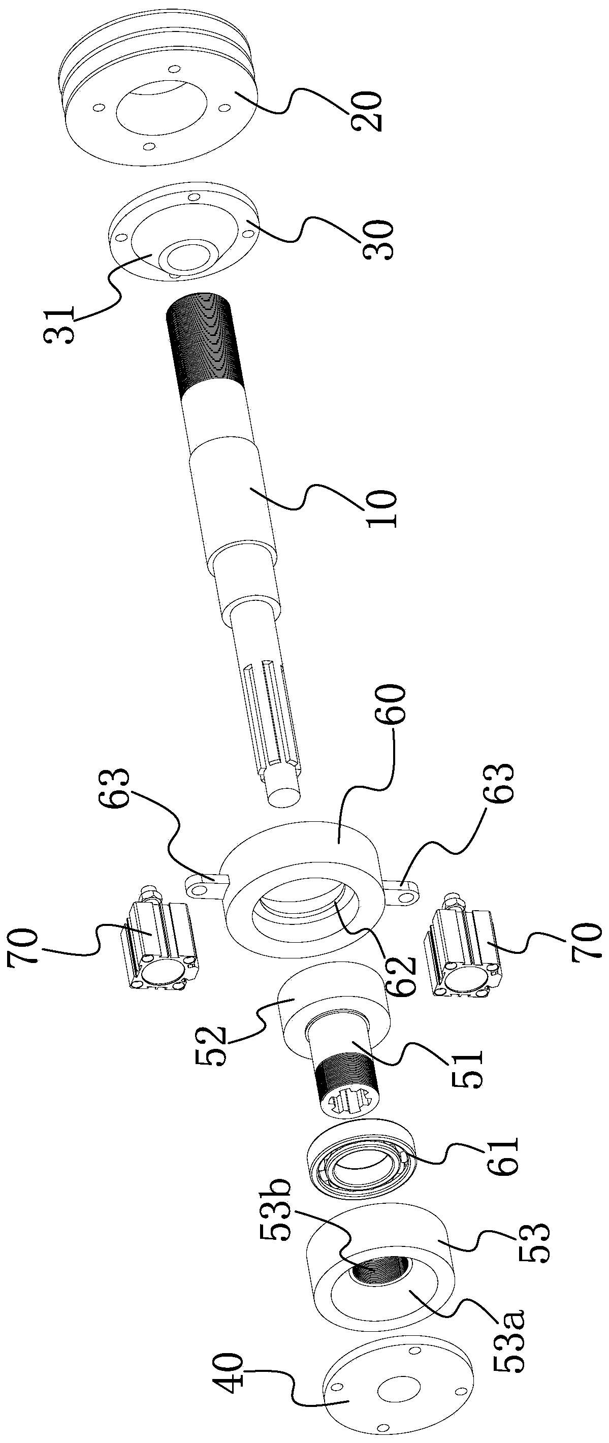 Taper clutch brake device