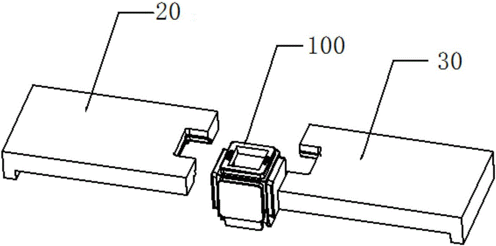 Building block robot cube sliding block mould assembly