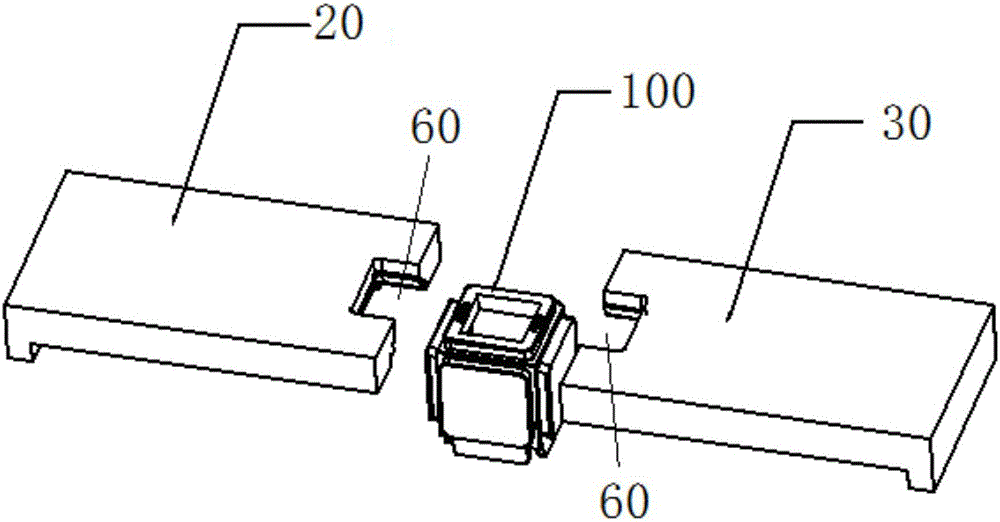 Building block robot cube sliding block mould assembly