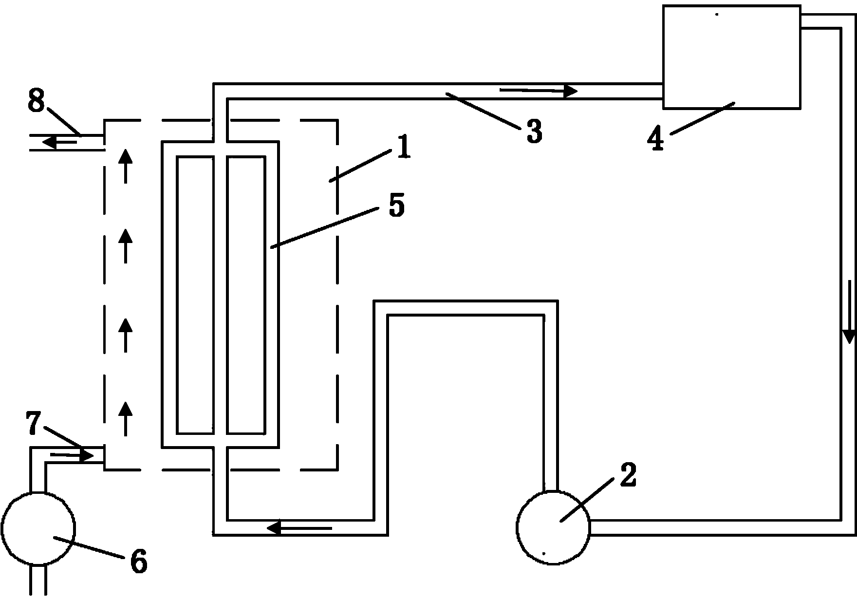 Oil circulation water-cooling control system for transformer of submerged arc furnace