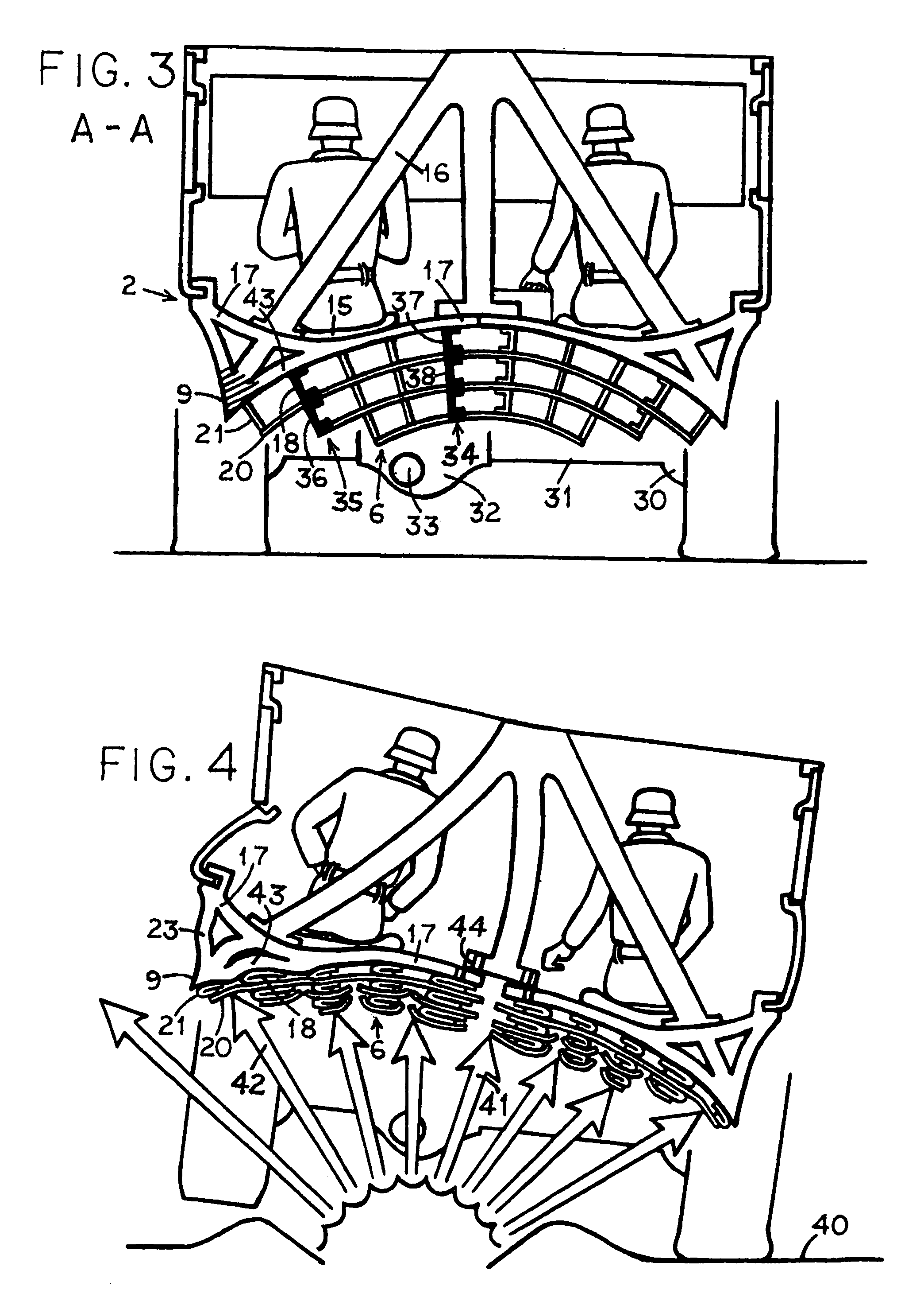 Mine protection for vehicle