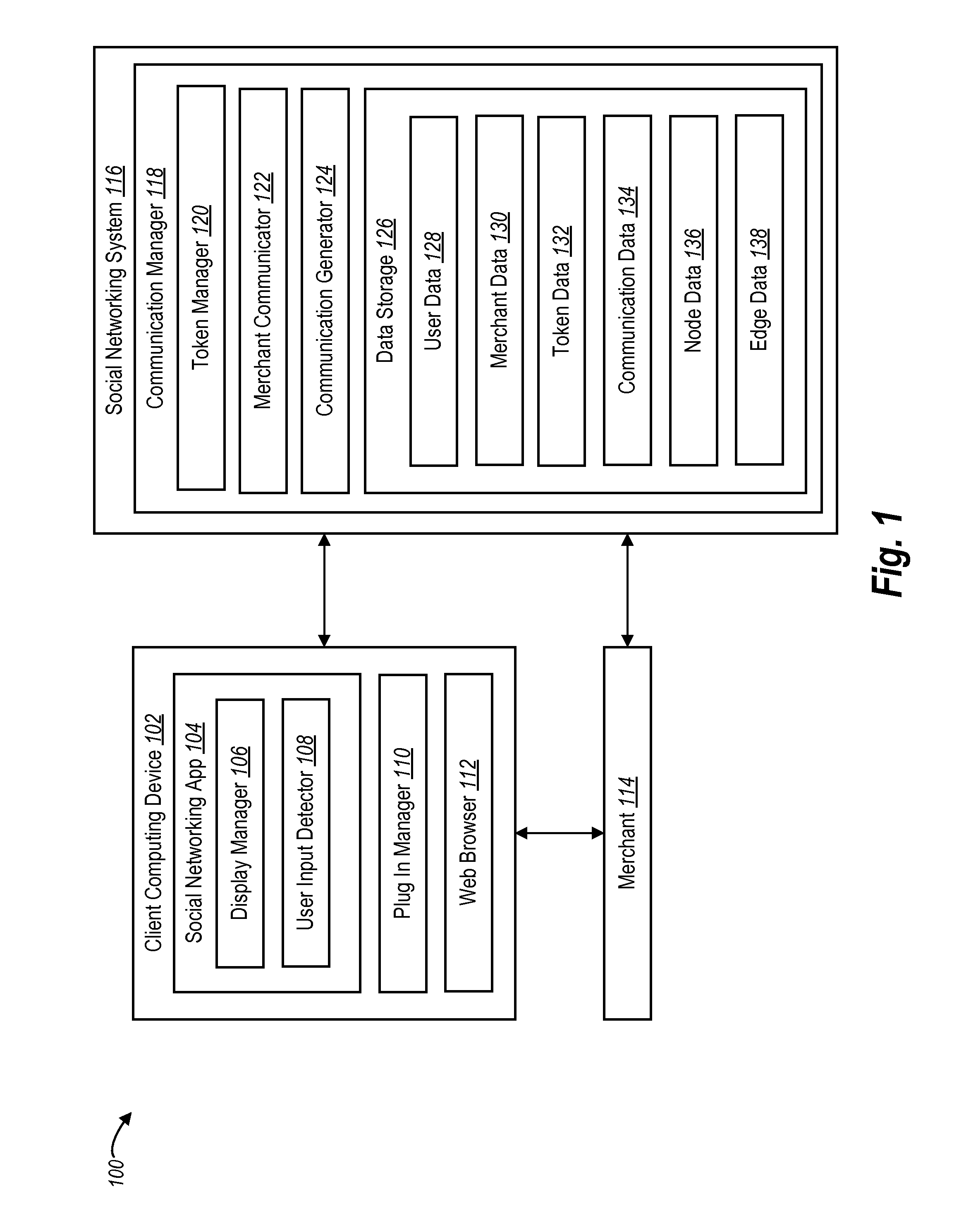 User communications with a merchant through a social networking system