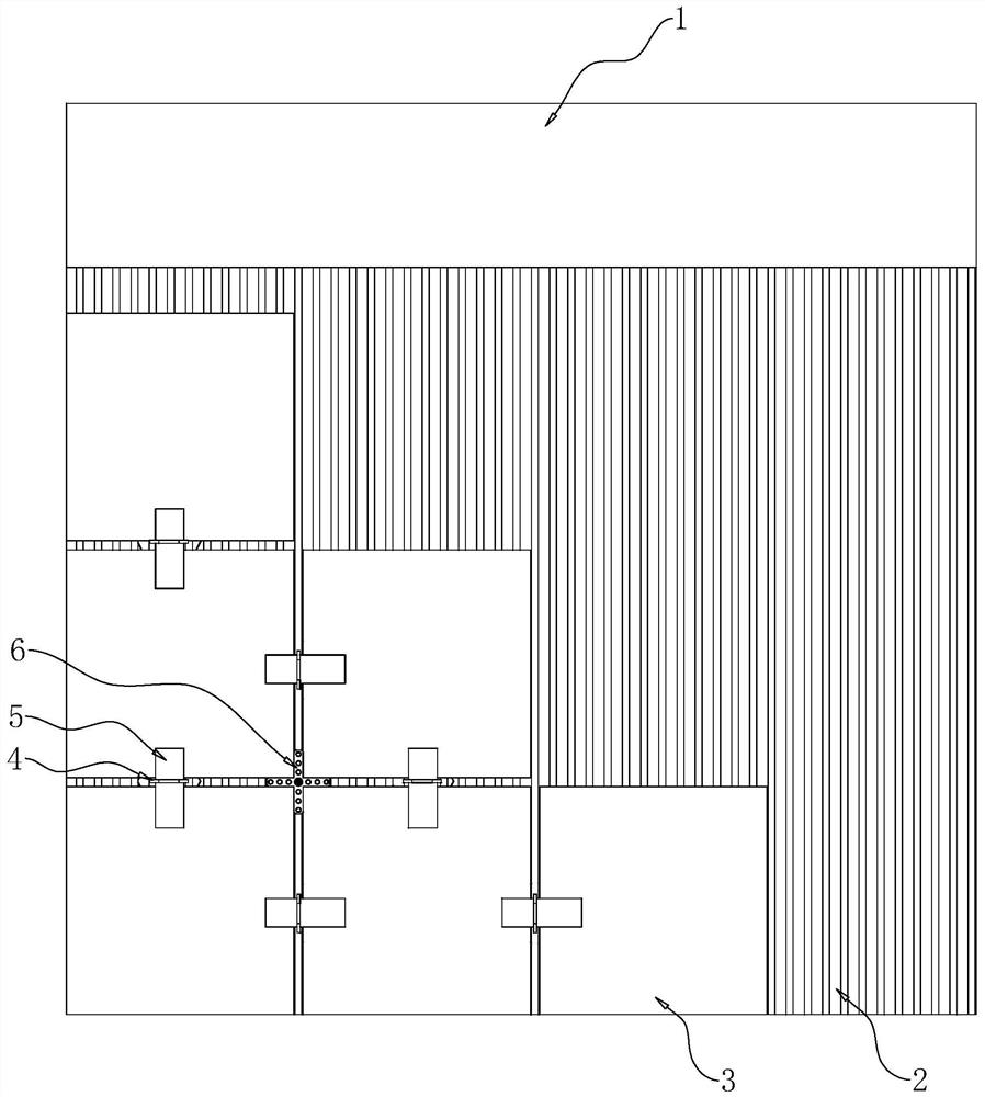 A ceramic tile thin paste method layer structure and its construction technology