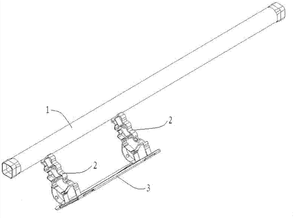 Knee energy-absorbing protecting device and energy-absorbing support