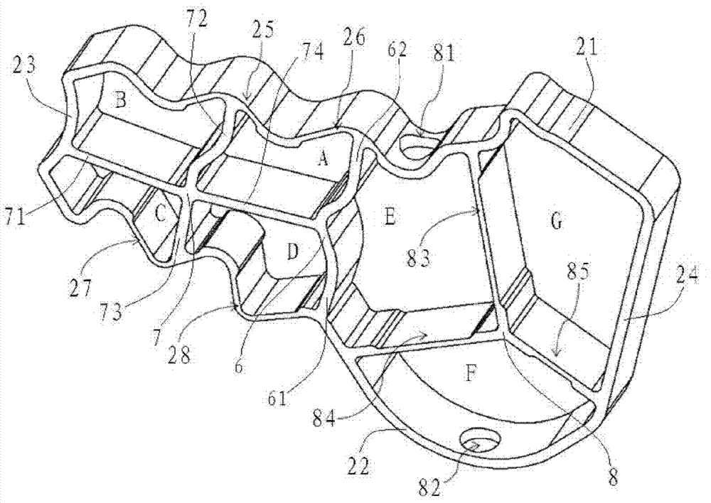 Knee energy-absorbing protecting device and energy-absorbing support