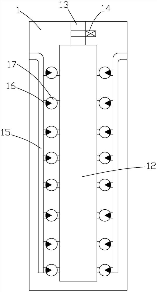 A medical gas terminal suspension device and its installation method