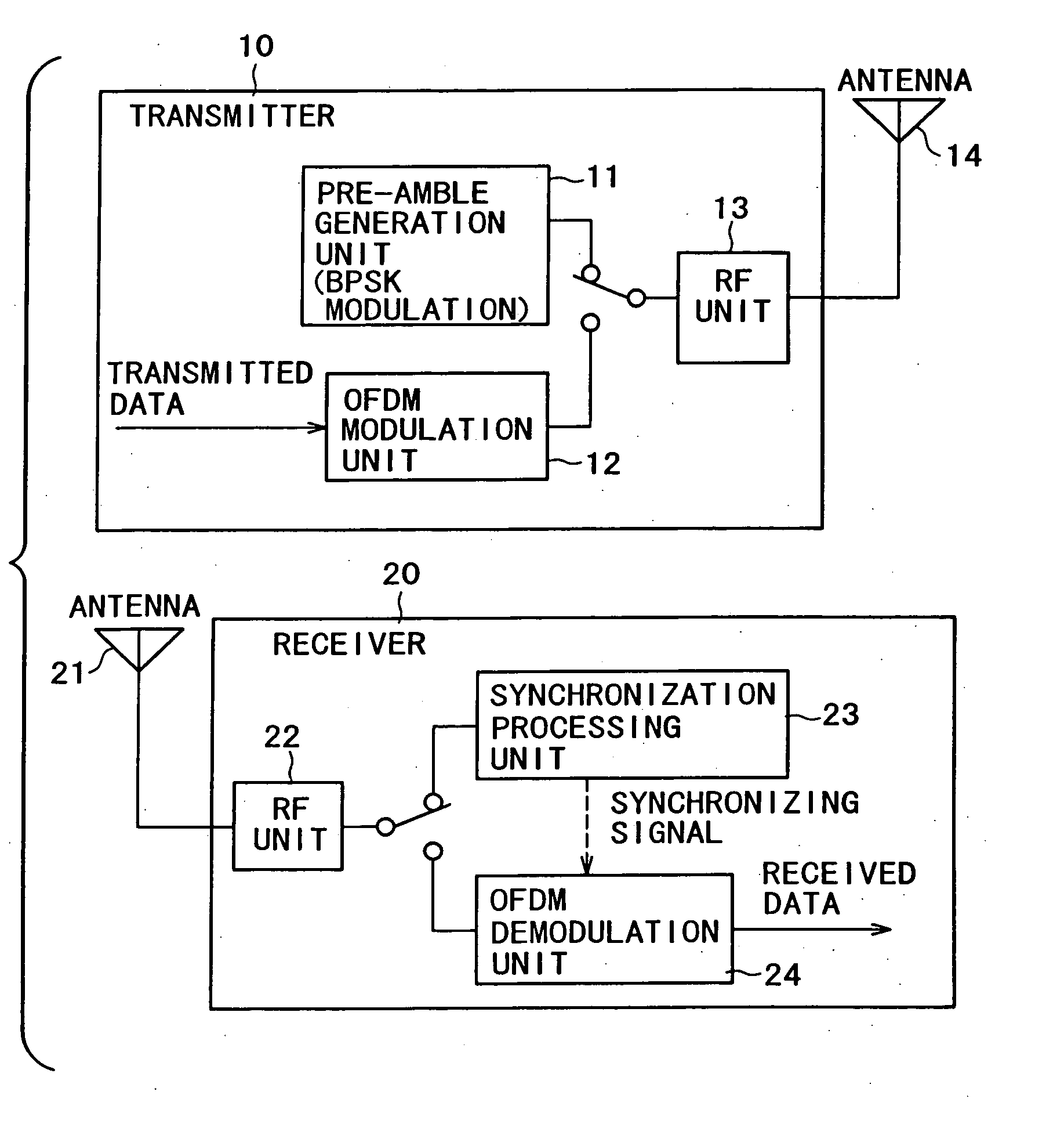 Transmitting device, transmitting method, and storage medium