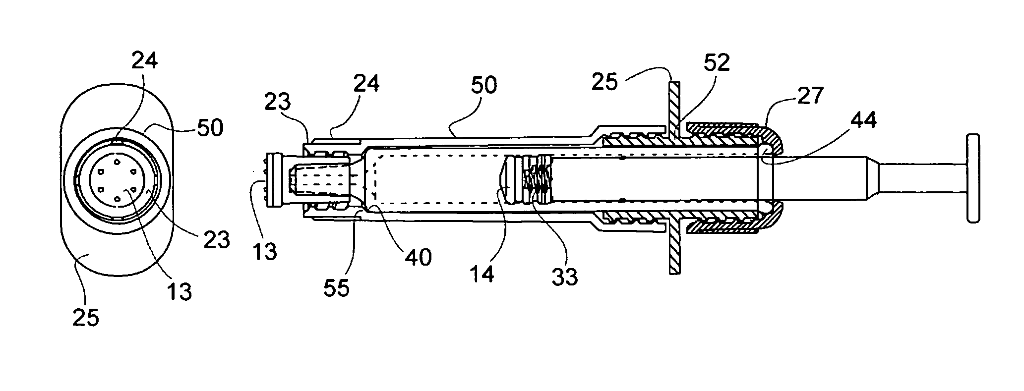 Syringe holder and injection device