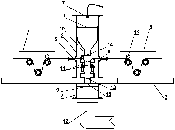 Fiber tow treatment device and method