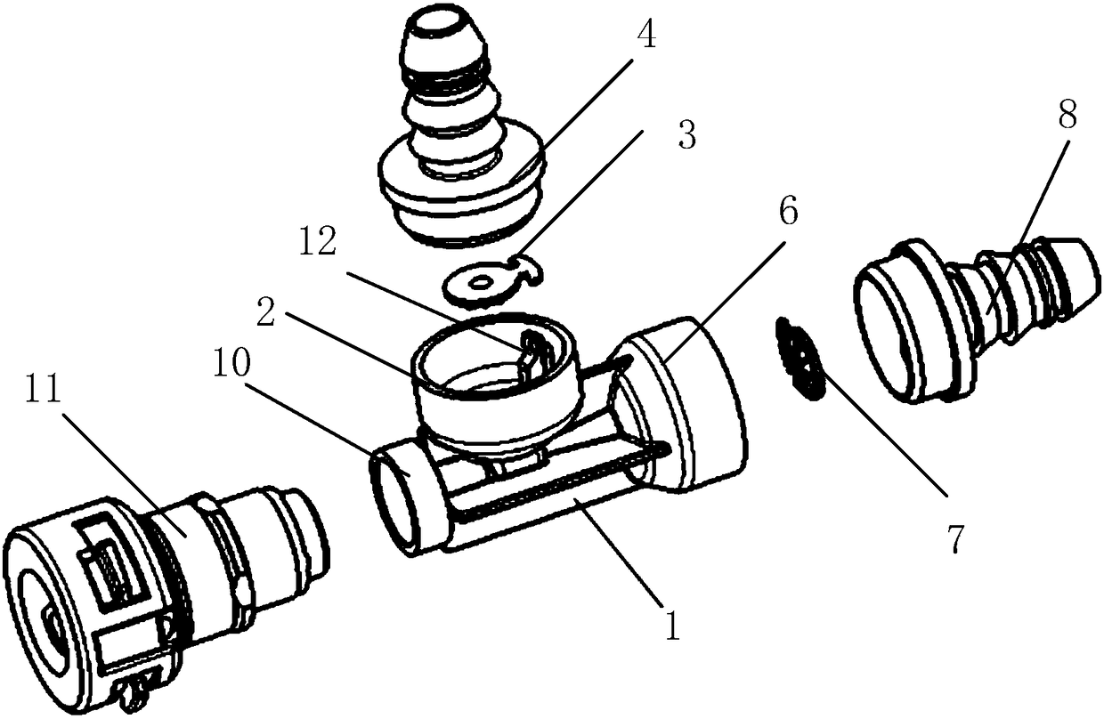 Double check valve integrated device applicable to automobile fuel vaporization system