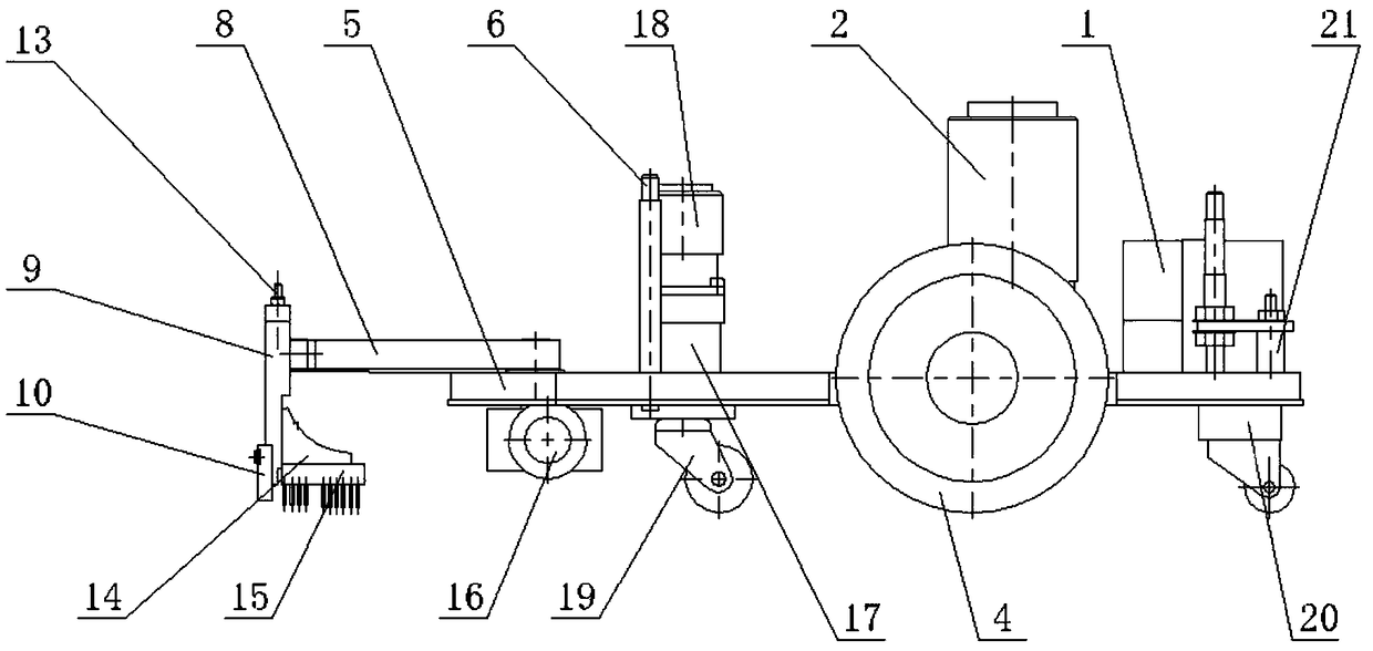 Automatic intelligent cleaning machine for hog house and cleaning method thereof