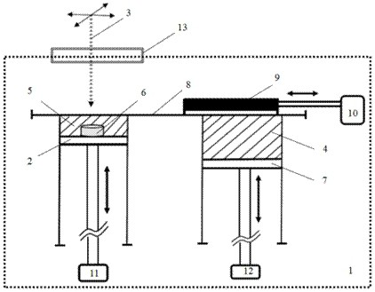 Laser rapid prototyping method and device easy for solid separation