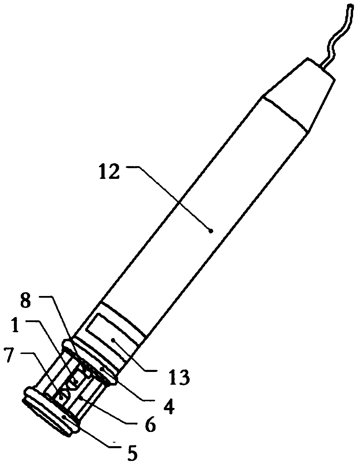 High energy concentration electric pulse plug removal device and operation method