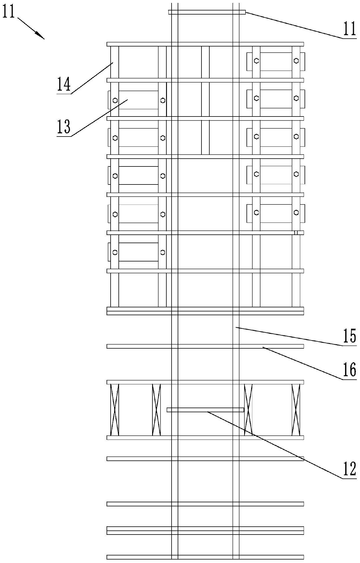 Rapid detection vehicle for road deflection