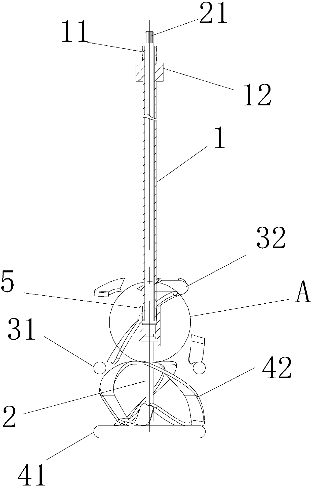 Two-way rotary stirring assembly, mixer with application of assembly and operating method thereof