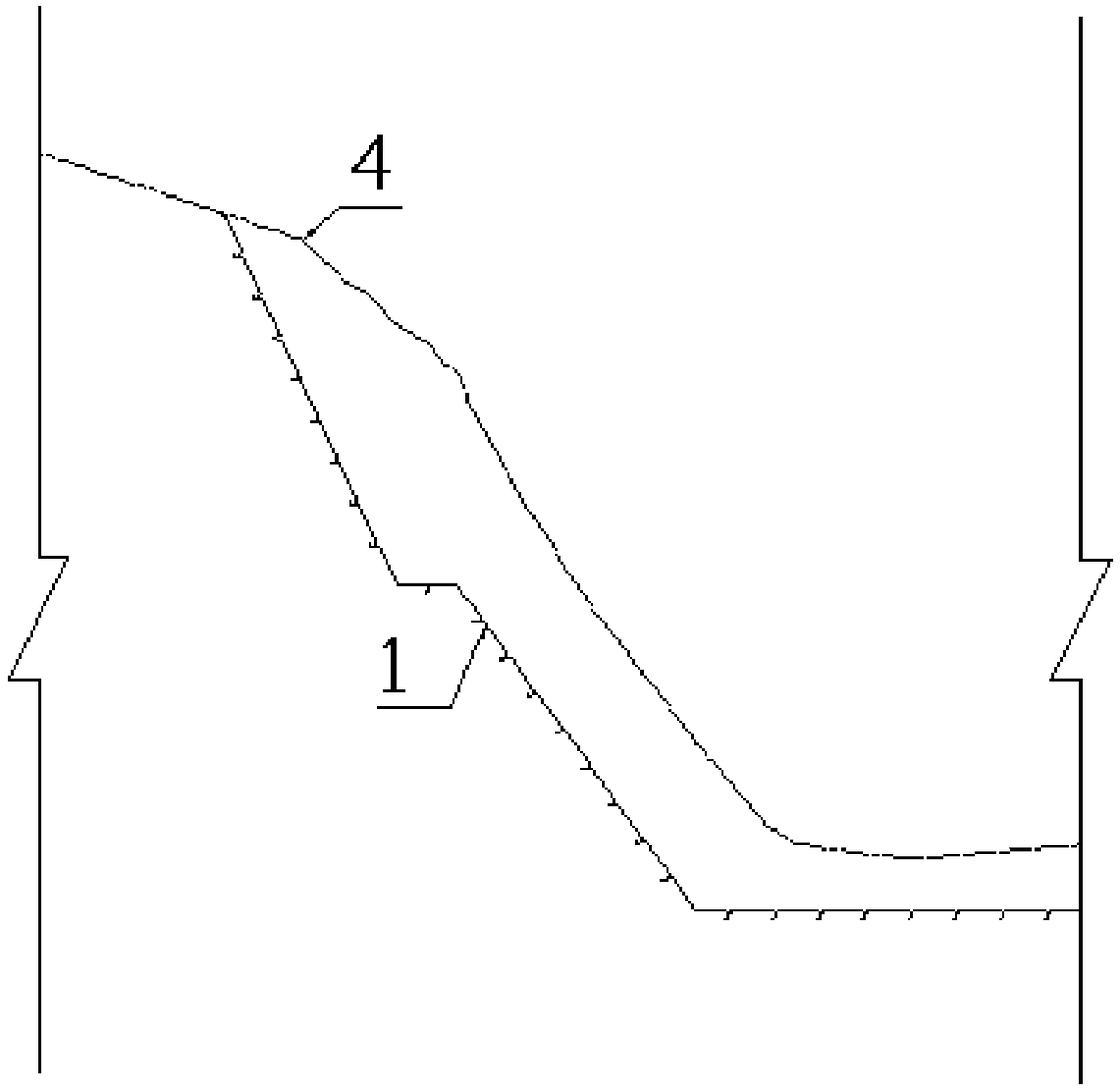 Method for controlling slope excavation rock mass unloading and relaxation